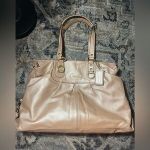 Coach Metallic Gold Shoulder Bag